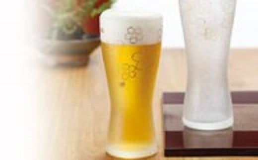 ビアグラス 泡づくりプレミアム 桜 Lサイズ (415ml) 2個セット『The Premium Nippon Taste』ペアグラス｜石塚硝子製 アデリア [0044]