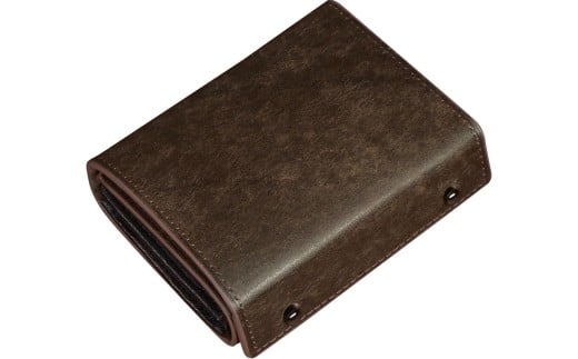 メンズ二つ折り財布 赤墨　【11100-1989】