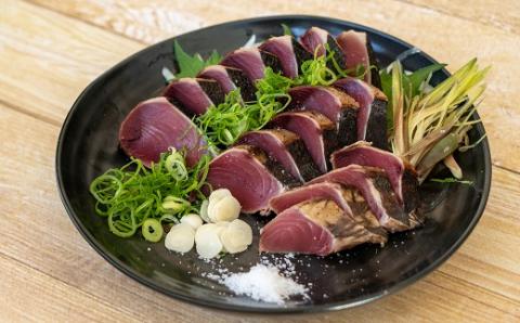 薬味付き カツオのたたき（１節）×ウツボのたたき（１P）Wセット 冷凍 刺身 魚介 おかず 惣菜 鰹 タタキ 刺身【R00525】