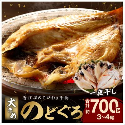 ふるさと納税 浜田市 山陰浜田　創業大正10年香住屋のこだわり干物「大きめのどぐろ一夜干し(3〜4尾)約700g」