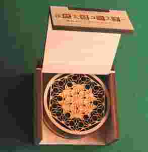 コースター木製 伝統文様 北斎編 5枚組 特製ケース入 贈答 雑貨 敷物｜HG000868