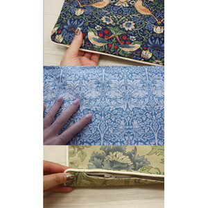 Fabric by ベストオブモリス パイピング付クッションカバー 45×45cm 2(いちご泥棒)【1439906】