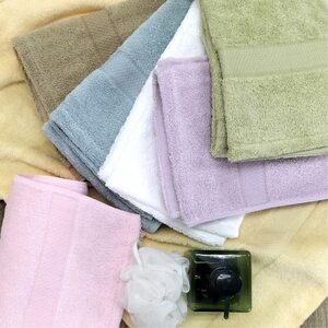 【バスタオル2枚組】しなやかオーガニックコットンタオル(60×120cm)ナナイロ ブルー【1651796】