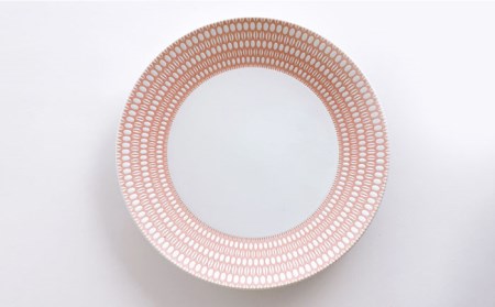 【波佐見焼】センティアラポール （ピンク・グレー） 20cm プレート 浅型 ボウル ペアセット 食器 皿 【西山】【NISHIYAMAJAPAN】 [CB116]  波佐見焼