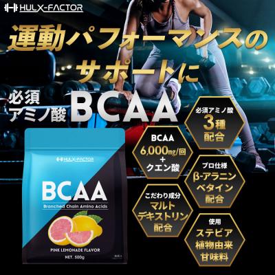 ふるさと納税 名古屋市 ハルクファクター BCAA 人工甘味料不使用 ピンクレモネード風味 500g |  | 01
