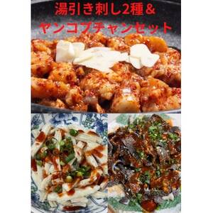 刺し2種【センマイ、ミノ】＆ヤンコプチャンセット 約500g×1パック【配送不可地域：離島】【1378605】