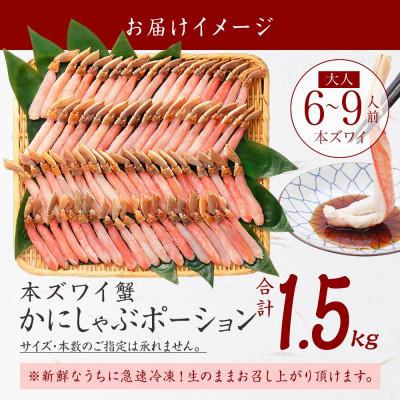 ふるさと納税 弟子屈町 【無地熨斗】ズワイ蟹ポーション(むき身) 500g×3個(6〜9人前) 北海道弟子屈町 2997 |  | 03