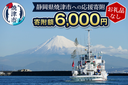 a06-007　【お礼品なし】静岡県 焼津市 応援寄附 6,000円