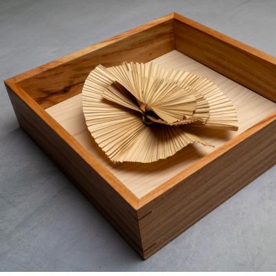 ふるさと納税 伊平屋村 クバの額装KUBANOHOSHI(白木目)Lサイズ |  | 01