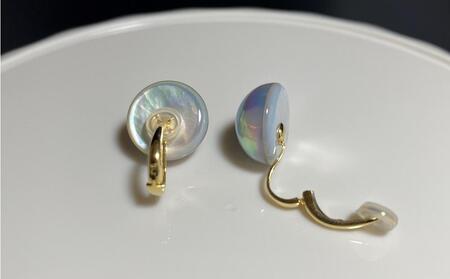 【奄美パール】マベ真珠 12mm K18イエローゴールドイヤリング1826