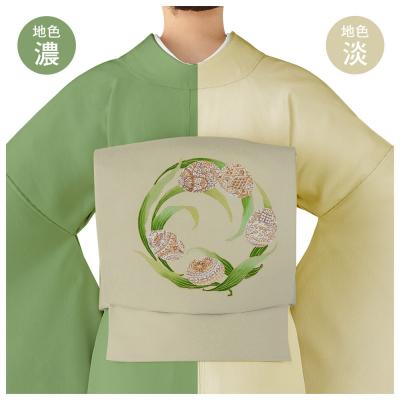 ふるさと納税 京都市 【和装振興応援プロジェクト】歳時記4月3「イースター」京手描友禅 染帯|染帯 着物 織物 |  | 01