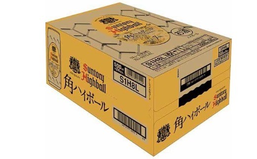 サントリー　角ハイボール缶  500ml缶  24本  1ケース  【ハイボール　ウイスキー　お酒　兵庫県 高砂市  ふるさと納税】