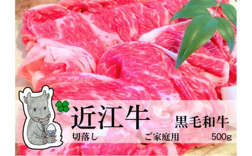 
◆黒毛和牛 近江牛【並】切落し肉 ご家庭用 500g 冷蔵
