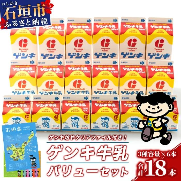 ふるさと納税 石垣市 【ふるさと納税限定】ゲンキ牛乳バリューセット【八重山ゲンキ乳業】