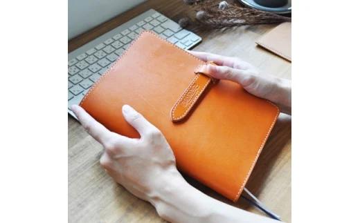 栃木レザーの手帳カバー A5サイズ(ブラック) [1339]