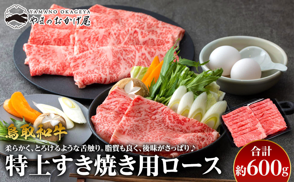 
３４．鳥取和牛　特上すき焼き用ロース　約600g
