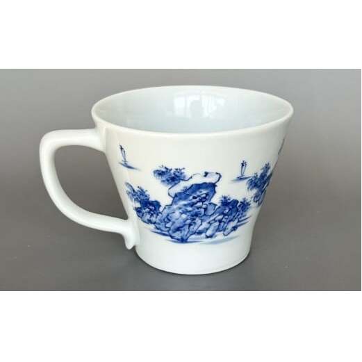 有田焼 手描き 山水絵マグカップ 【起山窯】食器 うつわ 器 マグカップ 山水絵 ギフト 22000円 A22-4_イメージ4