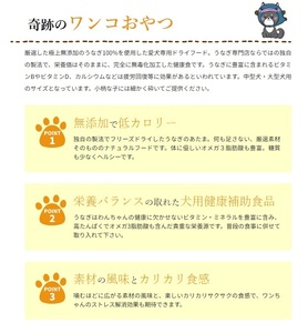 1029 うなぎ屋が作ったわんこ専用おやつ　うなぎサクサクくん極（袋入り）３袋セット