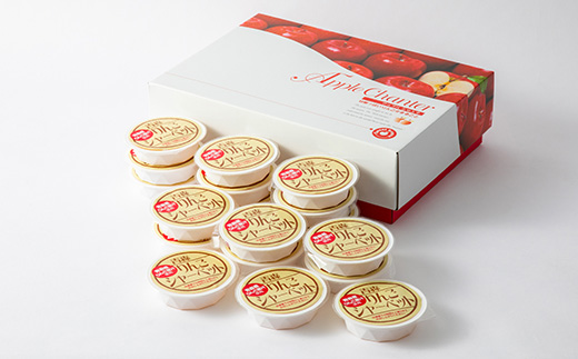 常温保存可能　りんご果汁入り　りんごシャーベット　18個入り【令和6年6月～随時発送予定】