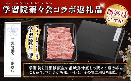 学習院蓁々会コラボ☆宮崎牛ローススライス300g_18-N401_(都城市) 宮崎県産 宮崎牛 ロース スライス すき焼き しゃぶしゃぶ 300g 贈答用 ギフト