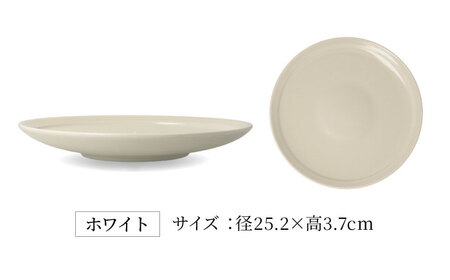 【美濃焼】[軽量食器] YOUHEN 25cm プレート 4枚セット (ホワイト×2 ブラック×2)  多治見市 / 井澤コーポレーション 食器 プレート 皿[TBP213]