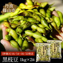 【ふるさと納税】令和7年産！丹波篠山産黒枝豆（サヤのみ）1kg×2袋《仲摘み》2025年 10／14〜10／23発送