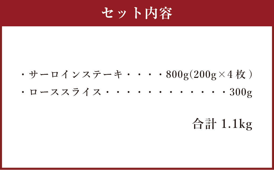 くまもと黒毛和牛セット 計1.1kg