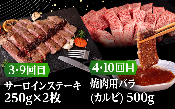 【全12回定期便】 壱岐牛 6種 食べつくし 定期便 《壱岐市》【株式会社イチヤマ】 モモ バラ リース サーロイン ステーキ 赤身 焼肉 しゃぶしゃぶ すき焼き [JFE107]