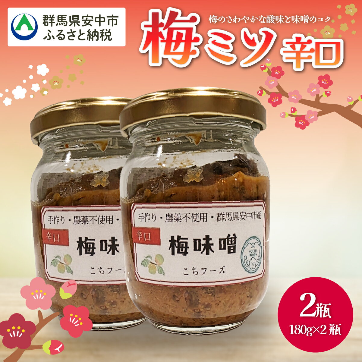 【ふるさと納税】梅ミソ（辛口）梅 うめ みそ ミソ　送料無料 群馬県 安中市 ANBN003