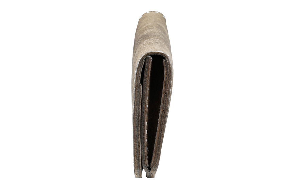 豊岡財布 haaki Leather ロングウォレット HLW305 / グリージオ / 長財布 薄型 財布 サイフ ブランド 小銭入れなし 牛皮革 プエブロレザー 革 メンズ レディース ハンドメイ