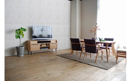 
            【開梱・設置】ルーデンス　テレビボード　150ｃｍ　ナチュラル　AL235
          