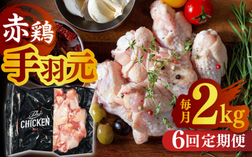 
【6回定期便】赤鶏の手羽元 2kg【日本一鶏肉研究所 株式会社 】 鶏肉 赤鶏 手羽元 とり肉 鳥肉 [ZCU090]
