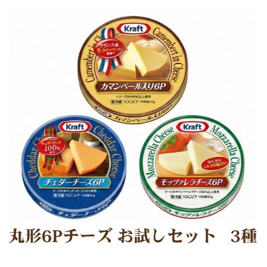 【ふるさと納税】チーズ 丸形 6Pチーズ 3種 お試し セット 詰め合わせ 食べ比べ おつまみ 乳製品 森永