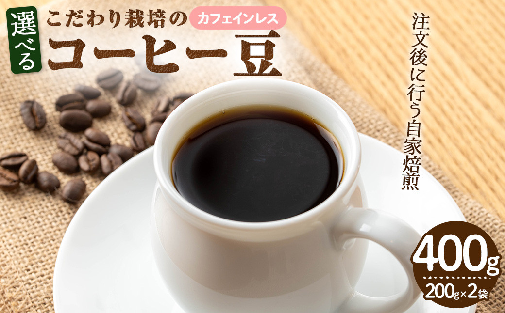 
            ＜種類が選べる＞＜カフェインレス＞こだわり栽培のコーヒー豆(計400g・200g×2袋)【m70-06・m70-07】【N BLOOD COFFEE ROASTERS】
          