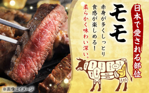 【贅沢赤身セット】 モモ ステーキとランプ ステーキ 総計600g （150g×4枚）【野中精肉店】 [VF52] 肉 牛肉 赤身 ランプステーキ 焼肉