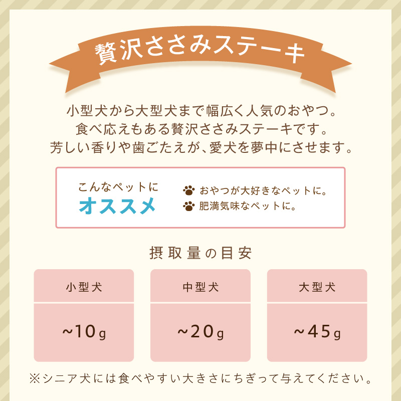 ペットフード研究所 国産無添加【低脂肪・低脂質】贅沢ささみステーキ 1kg【087B-080】