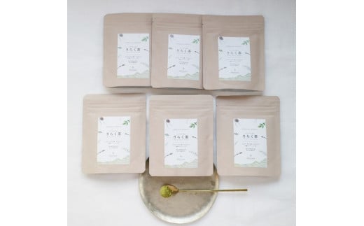 MATSU-10.マツリカサボン　りらく茶（よもぎ・松の葉・すぎなの3種の粉末ブレンド茶）６袋セット