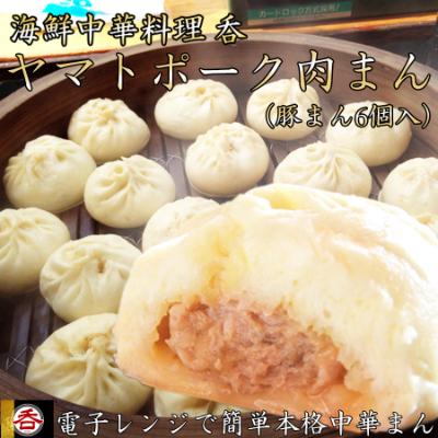 ふるさと納税 広陵町 【香り】【食感】【味】レンジOK!全てそろった肉汁あふれるヤマトポーク肉まん6個入