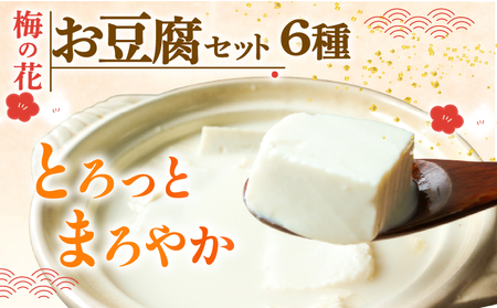 【梅の花】お豆腐セット6種 湯葉 湯葉豆腐 木綿豆腐 絹ごし豆腐 豆乳 湯豆腐【049】