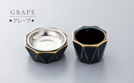 【美濃焼】きらら ご飯仏具セット グレープ 【角富製陶所】 仏具 供養 カジュアル 家族[MFP011]