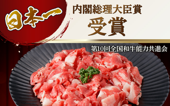 【全12回定期便】【幻の和牛を様々なお料理で！】 五島牛 切り落とし 約1kg 5～7人前【カミティバリュー】 [RBP081]