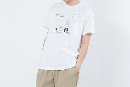 《3》【KEYMEMORY鎌倉】Sea heartイラストTシャツ WHITE