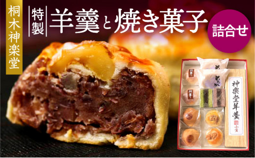 
特製羊羹と焼き菓子(最中・桐華・深山・とこしゑ・栗万頭)詰合せ_M058-001_01
