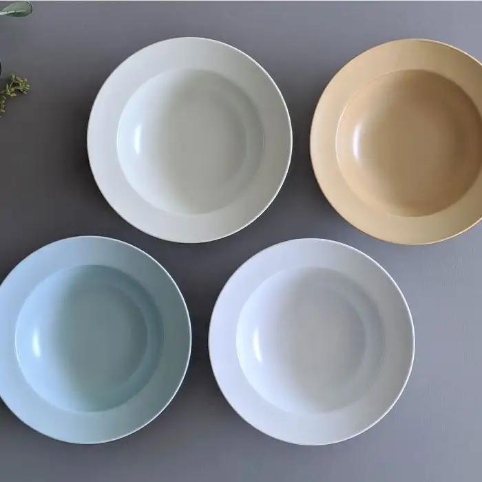 【波佐見焼】DAILY MAT シリーズ 18cm リムボウル ボウル 4色セット 食器 皿 【永峰製磁】【eiho】 [RA54] 波佐見焼