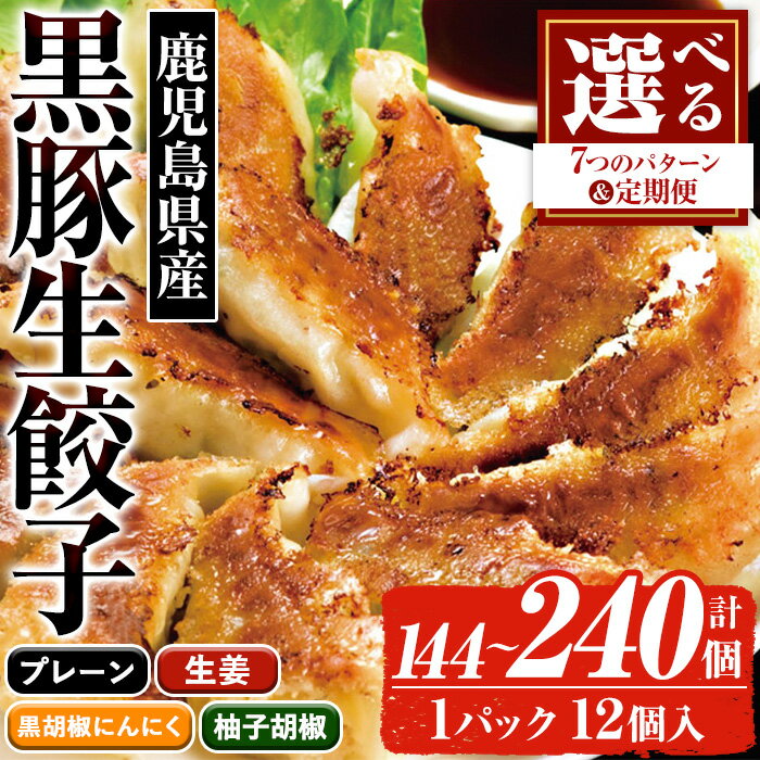 鹿児島黒豚の生餃子 計144個(12個×12P)