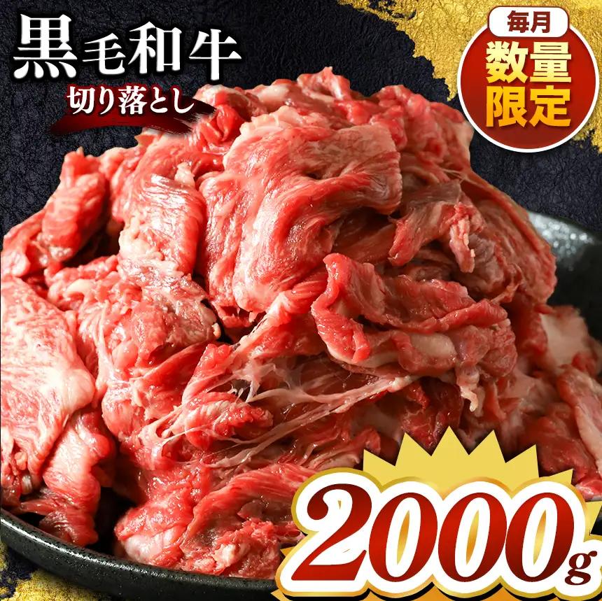 栃木県産 黒毛和牛 切り落とし 2000g 