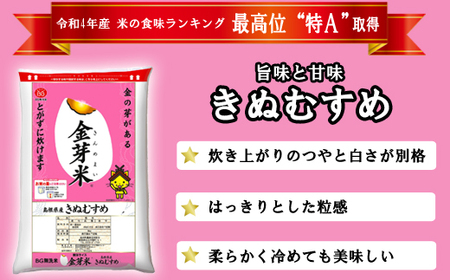 BG無洗米・金芽米きぬむすめ 2kg×6ヵ月 定期便 【毎月】 ［令和5年産］計量カップ無し