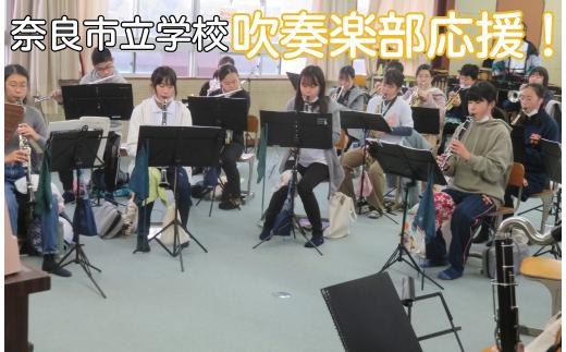 
            【返礼品なし】奈良市立学校の吹奏楽部活動応援  返礼品贈呈なし 吹奏楽 部活動応援 奈良県 奈良市 なら
          