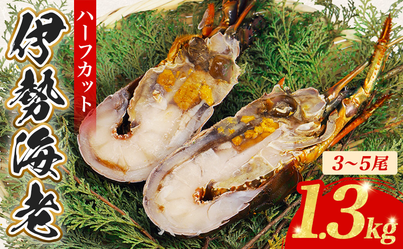 （冷凍） 簡単調理 伊勢海老 1.3kg ハーフカット 処理済み イセエビ 海老 えび 伊勢 エビ 伊勢エビ 海宝水産 贅沢 高級 簡単調理 バーベキュー BBQ 鉄板焼 海鮮 ギフト 国産 三重県 南伊勢町