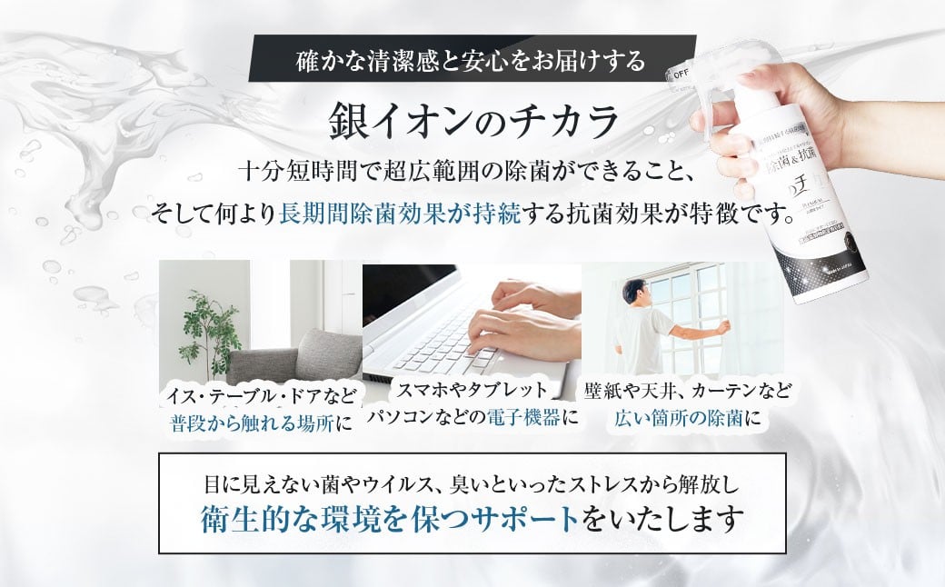 銀のチカラ 濃度10ppm スプレー 300ml